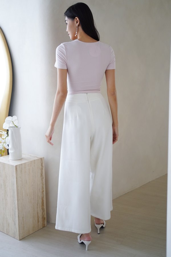 Karissa Pleated Pants (White)
