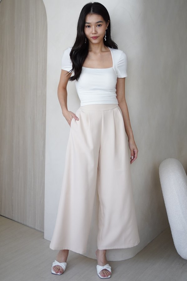 Karissa Pleated Pants (Nude)