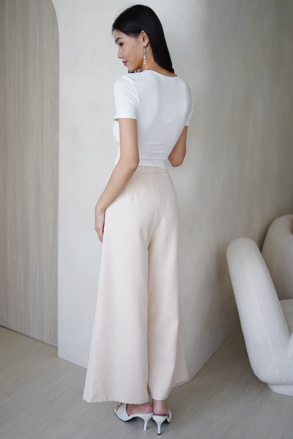 Karissa Pleated Pants (Nude)