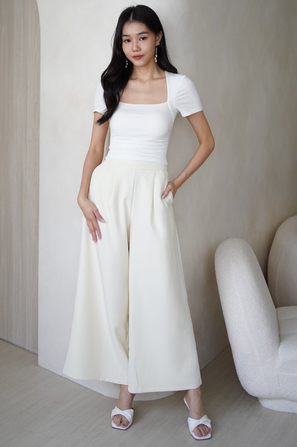 Karissa Pleated Pants (Ivory)