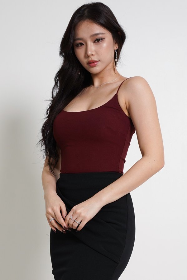 *Lite* [REGULAR] Liv Basic Cami Top (Maroon)