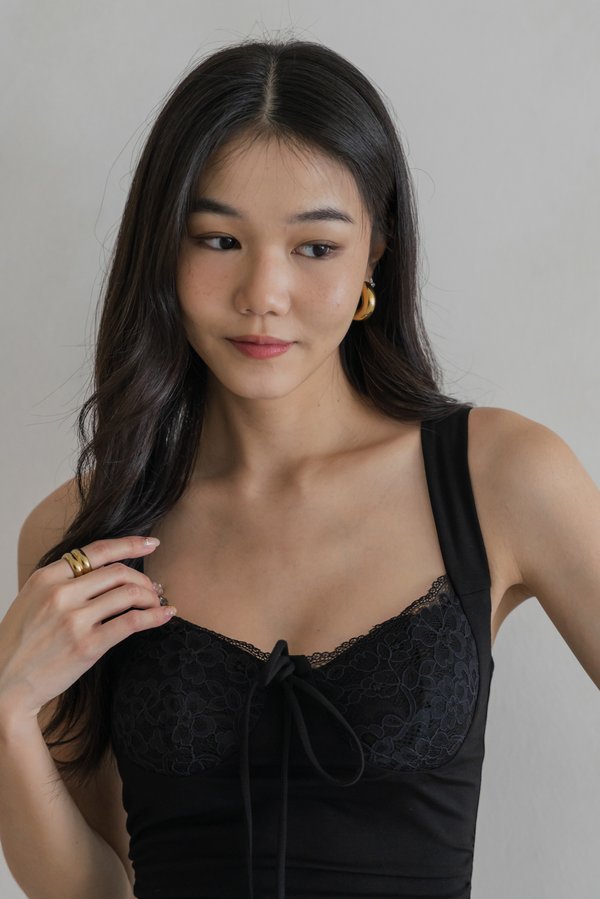 *Luxe* Gyselle Lace Padded Dress (Black) *Luxe* Gyselle Lace Padded Dress (Black)