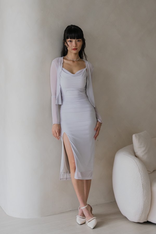 Randy Mesh Cardigan (Ice Blue Grey)