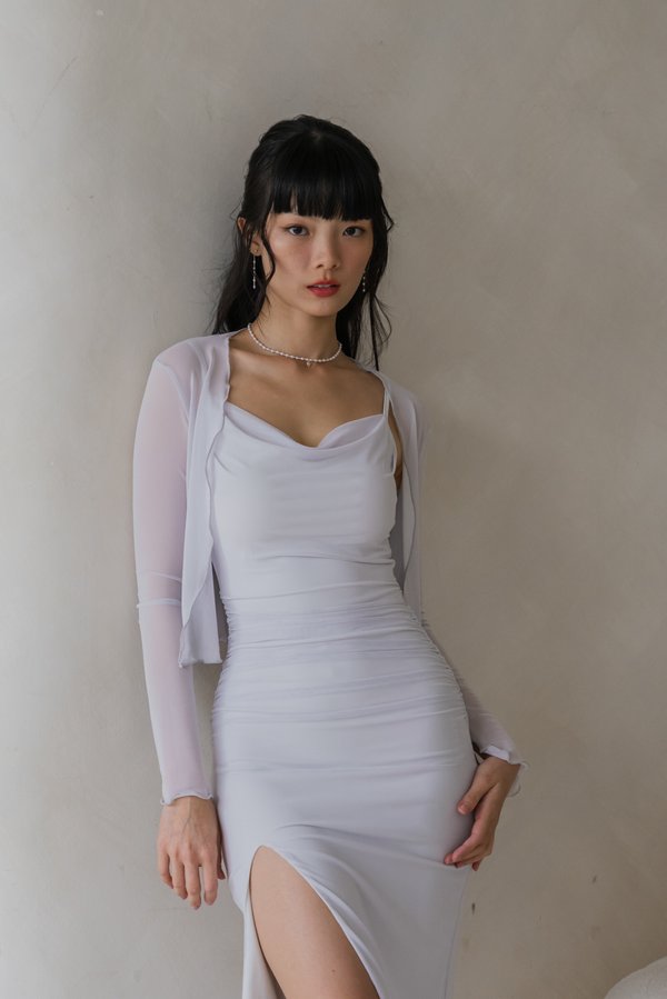 Randy Mesh Cardigan (Ice Blue Grey)