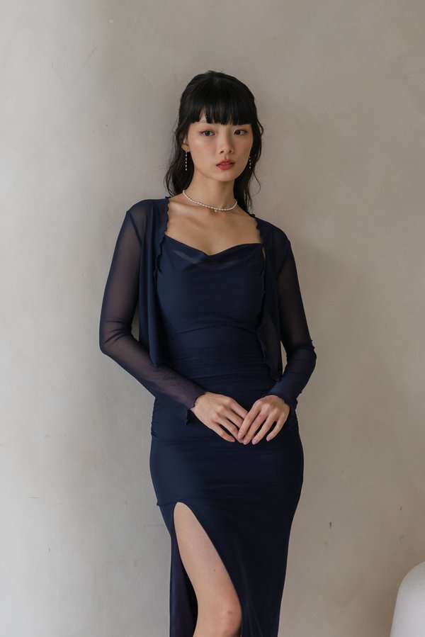 Randy Mesh Cardigan (Navy)