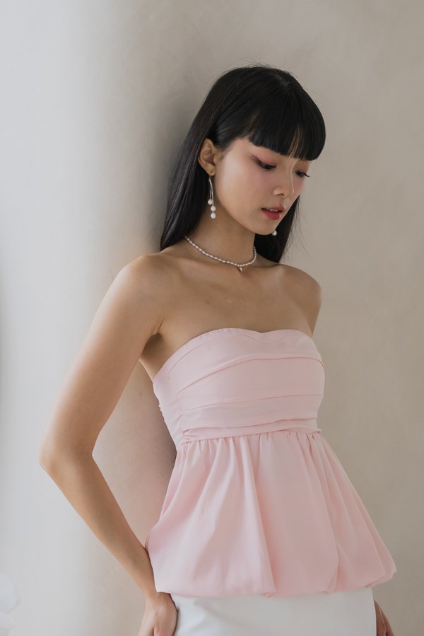 Lola Bubble Ruch Padded Top (Pink) Lola Bubble Ruch Padded Top (Pink)