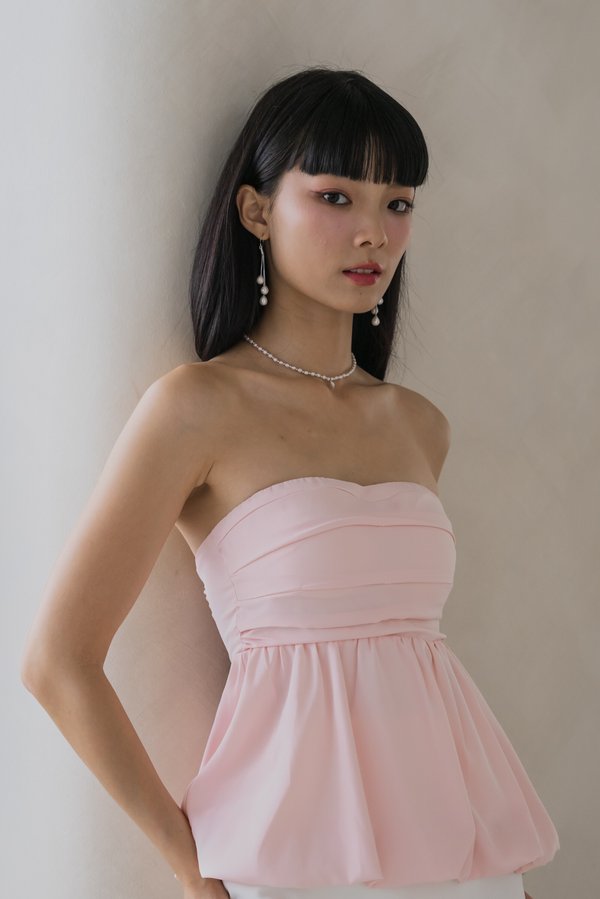 Lola Bubble Ruch Padded Top (Pink) Lola Bubble Ruch Padded Top (Pink)