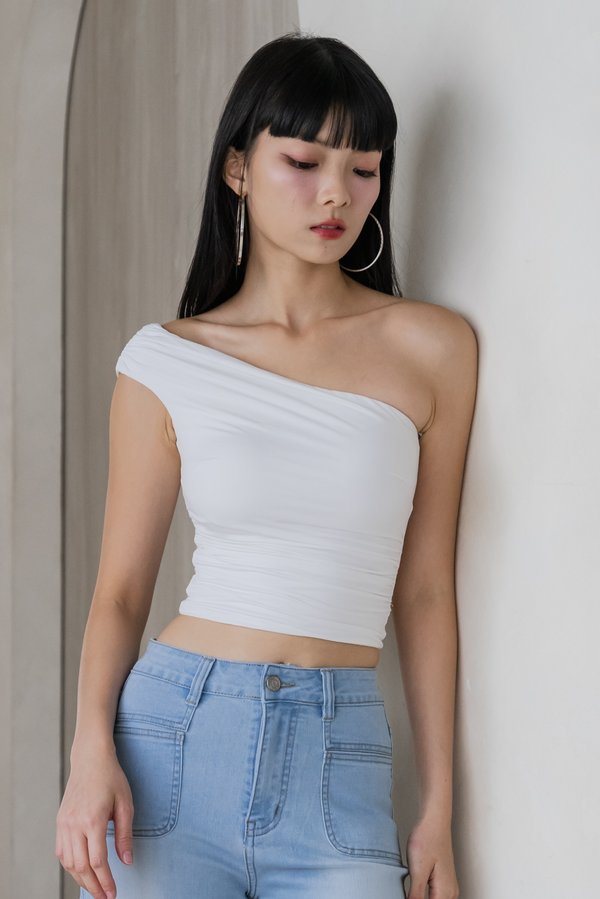 Alora Toga Ruch Padded Top (White)