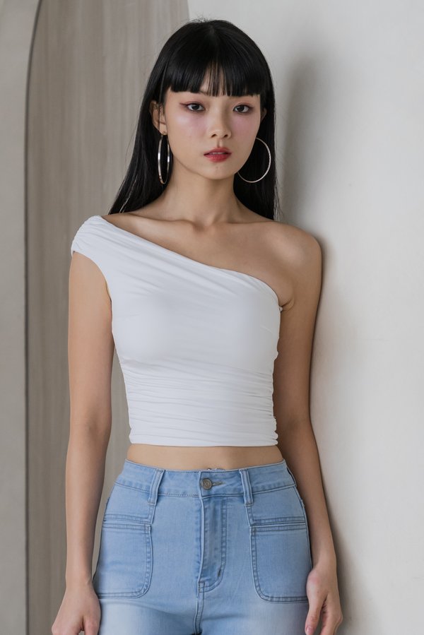 Alora Toga Ruch Padded Top (White)