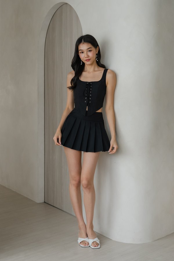 Vivienne Tie String Padded Top (Black) Vivienne Tie String Padded Top (Black)