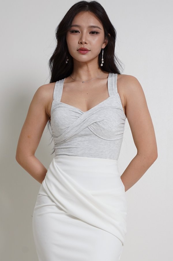 Gemma Twist Knot Top V2 (Feather Grey) Gemma Twist Knot Top V2 (Feather Grey)
