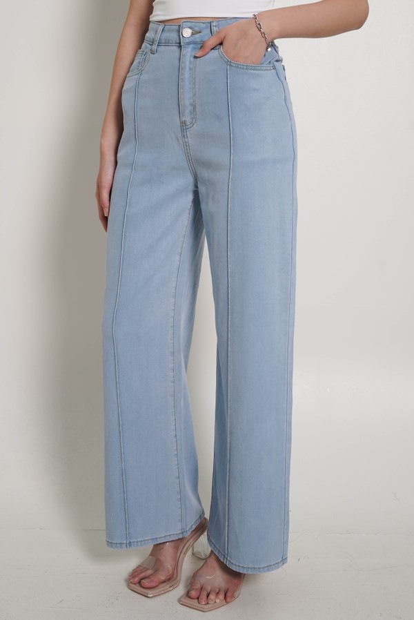 Artemis Straight Cut Denim Jeans (Light Wash) Artemis Straight Cut Denim Jeans (Light Wash)
