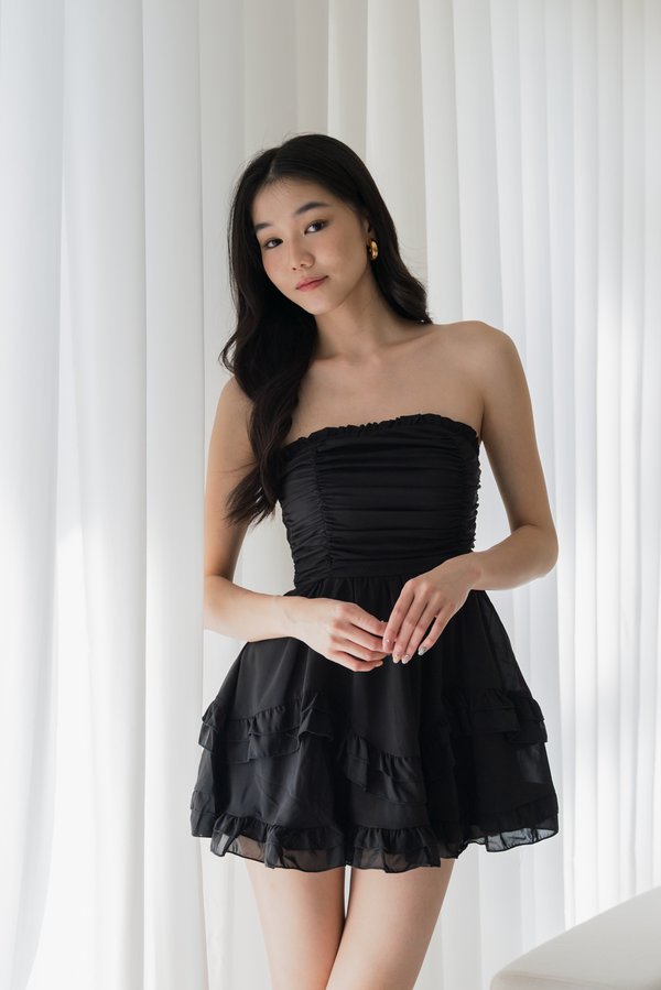 Emery Padded Dress V2 (Black)