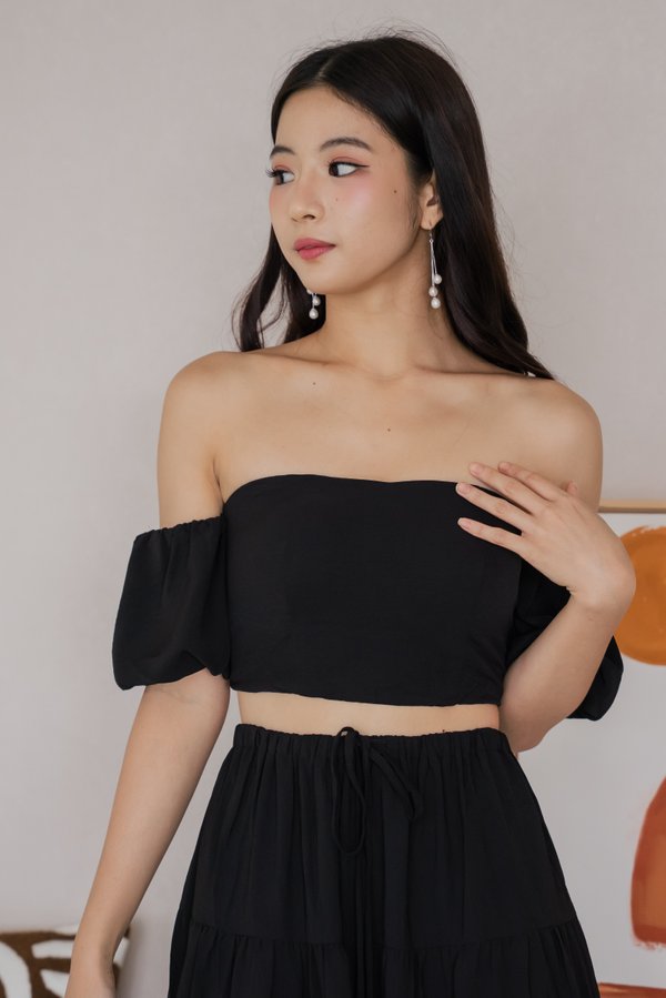 Freya Padded Tube Top (Black)