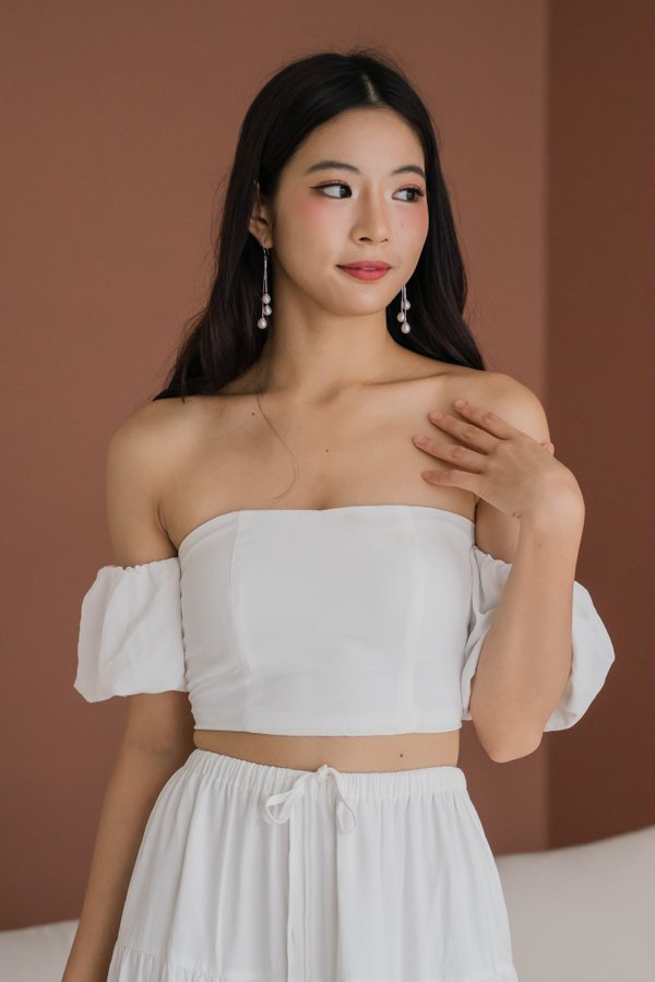 Raye Tank Padded Top (White) | Carrislabelle