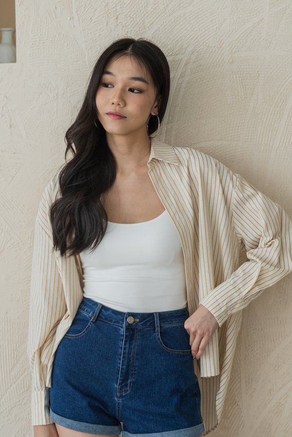 Gwen Oversized Shirt (Caramel)