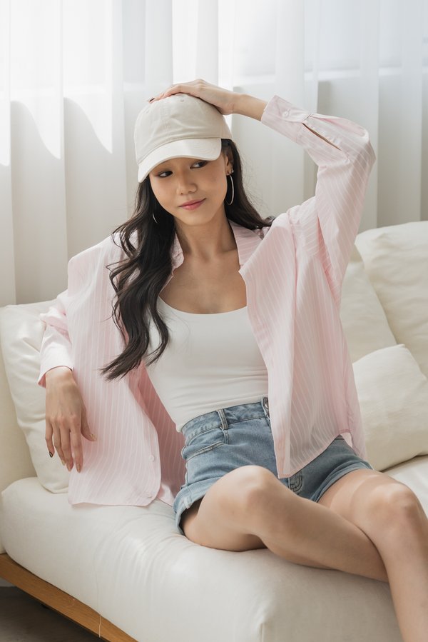 Gwen Oversized Shirt (Pink)