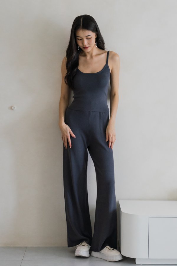 Floriana Knit 2Pcs Set (Gunmetal)