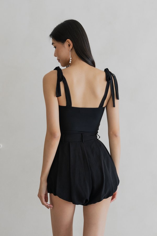 Lila Bubble Shorts (Black)