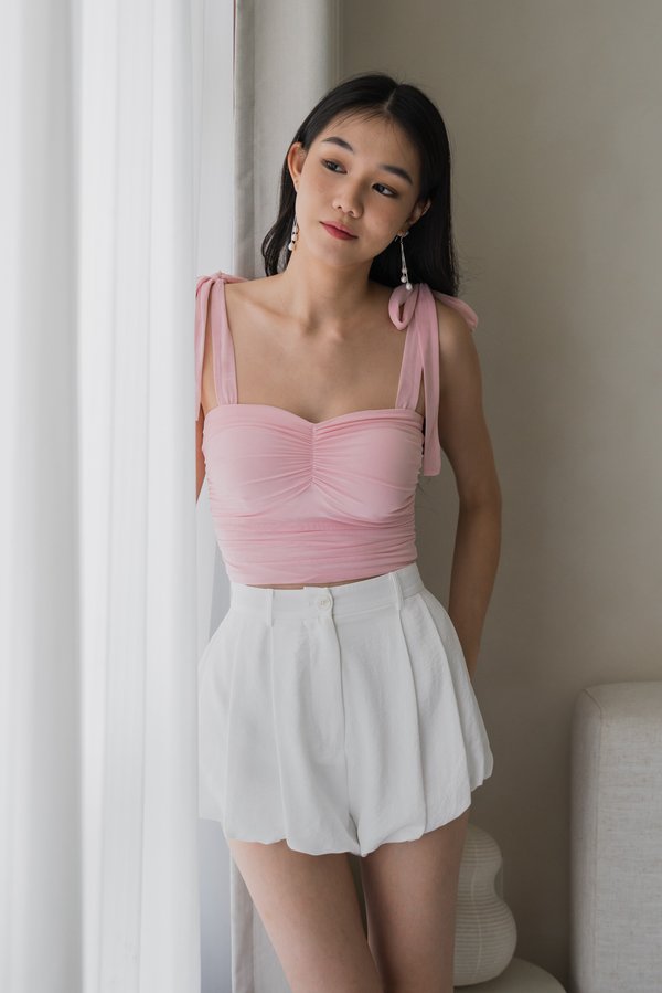 Sapphira Mesh Padded Top (Baby Pink) Sapphira Mesh Padded Top (Baby Pink)