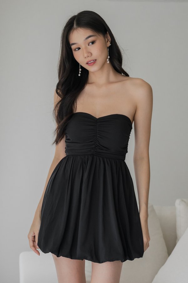 Roselle Padded Sweetheart Bubble Dress (Black) Roselle Padded Sweetheart Bubble Dress (Black)