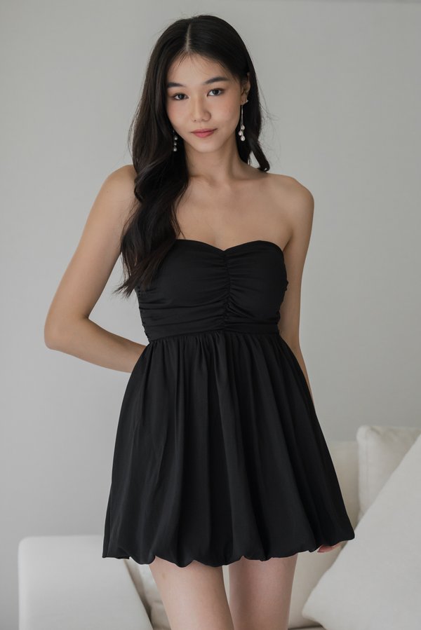 Roselle Padded Sweetheart Bubble Dress (Black) Roselle Padded Sweetheart Bubble Dress (Black)