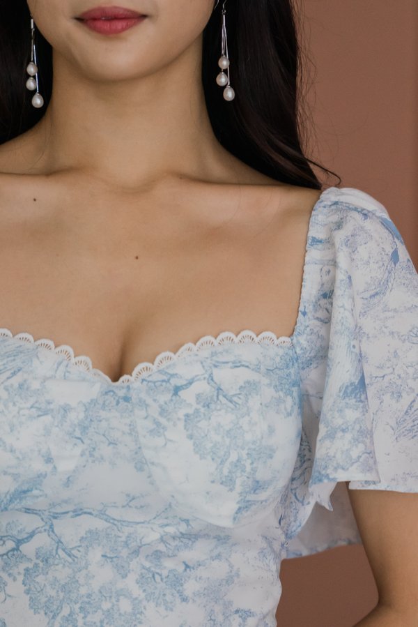 Savana Lace Padded Top (French x Ice Blue) Savana Lace Padded Top (French x Ice Blue)