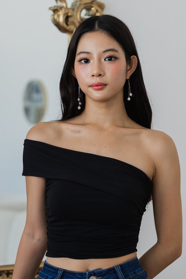 Audelia Toga Padded Top (Black) Audelia Toga Padded Top (Black)