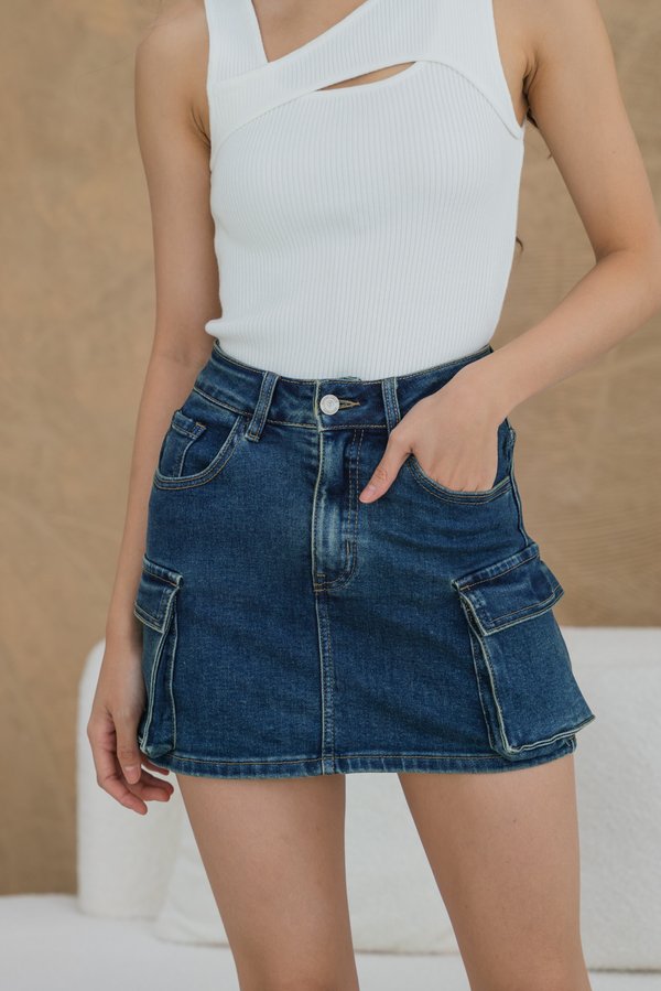 Noxie Cargo Skorts (Dark Vintage Wash) Noxie Cargo Skorts (Dark Vintage Wash)