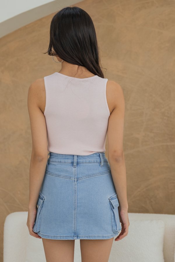 Noxie Cargo Skorts (Light Wash) Noxie Cargo Skorts (Light Wash)