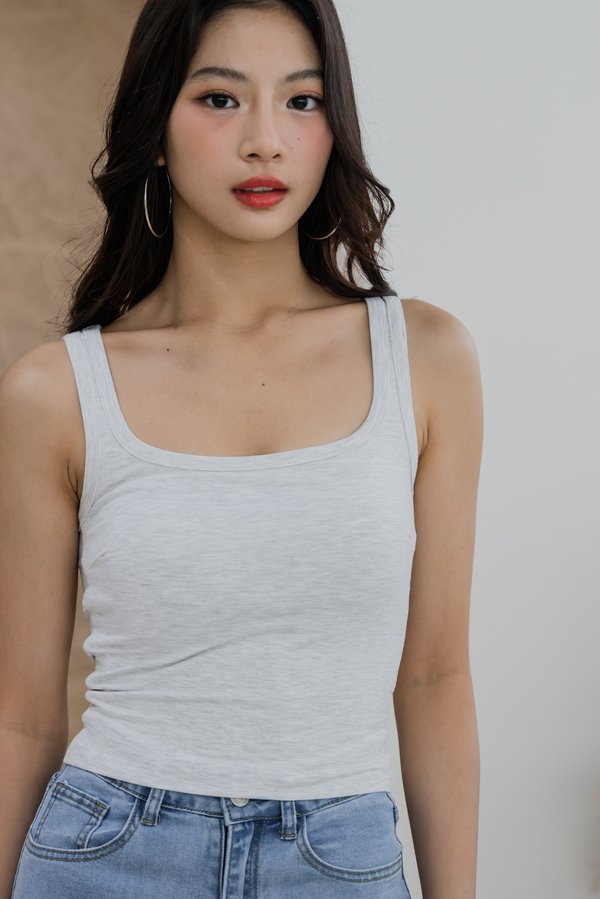 Raye Tank Padded Top (Feather Grey) Raye Tank Padded Top (Feather Grey)