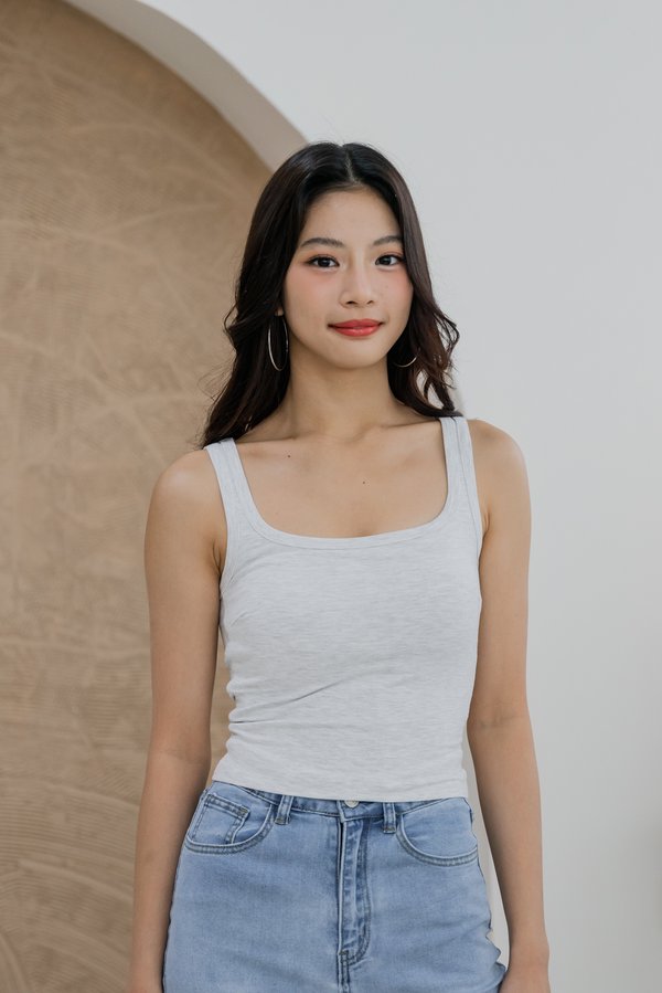 Raye Tank Padded Top (Feather Grey) Raye Tank Padded Top (Feather Grey)