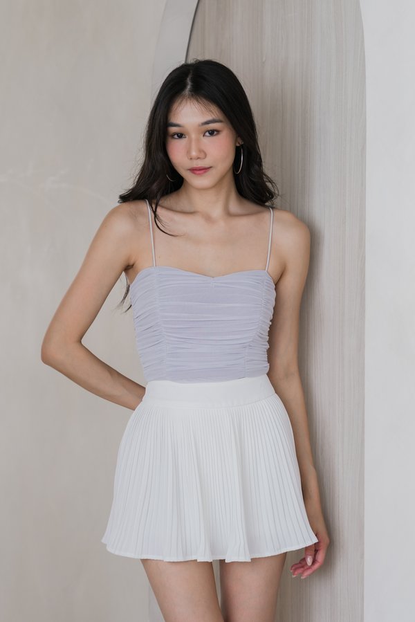 Maira Mesh Cami Top (Lavender Mist)