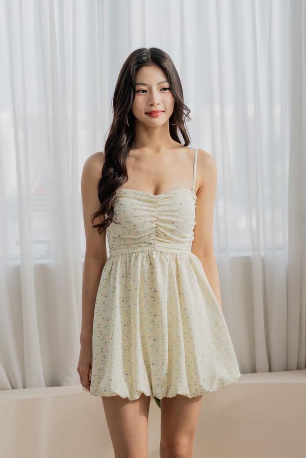 Roselle Padded Sweetheart Bubble Dress V2 (Daffodil Floral) Roselle Padded Sweetheart Bubble Dress V2 (Daffodil Floral)