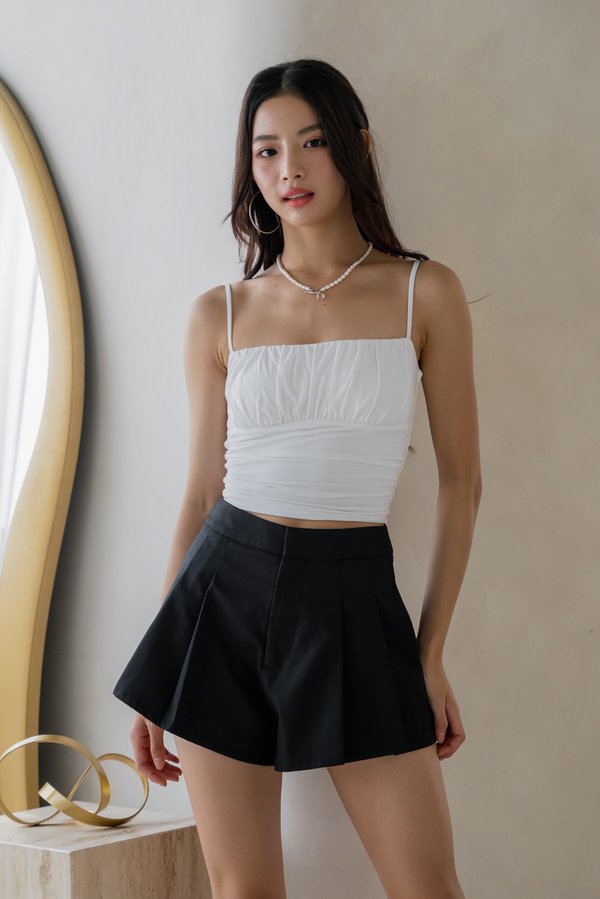 Alouette Ruched Padded Top (White)