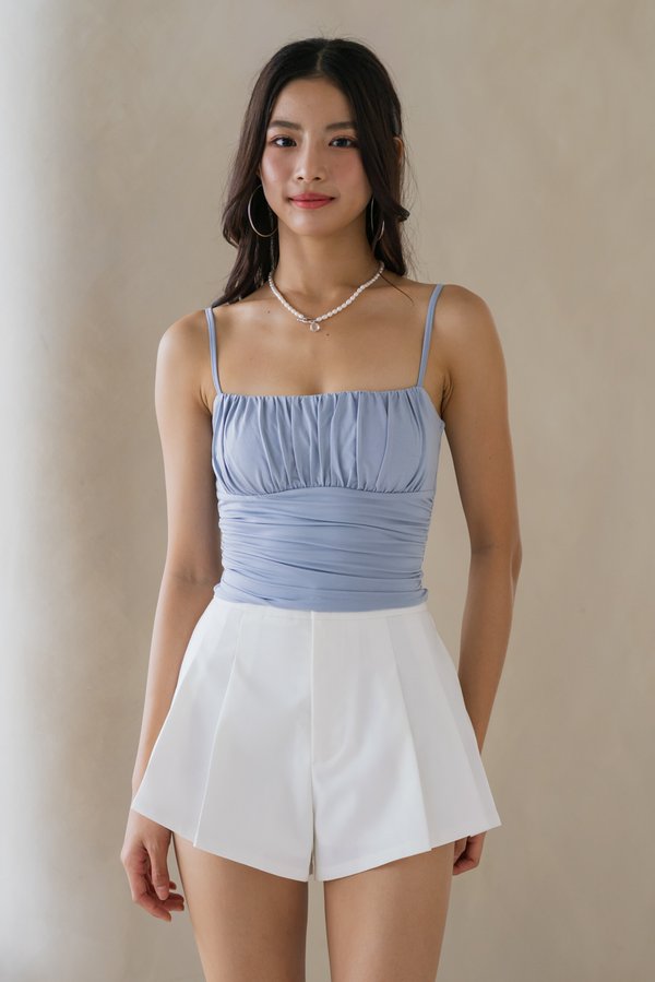 Alouette Ruched Padded Top (Ocean Blue) Alouette Ruched Padded Top (Ocean Blue)