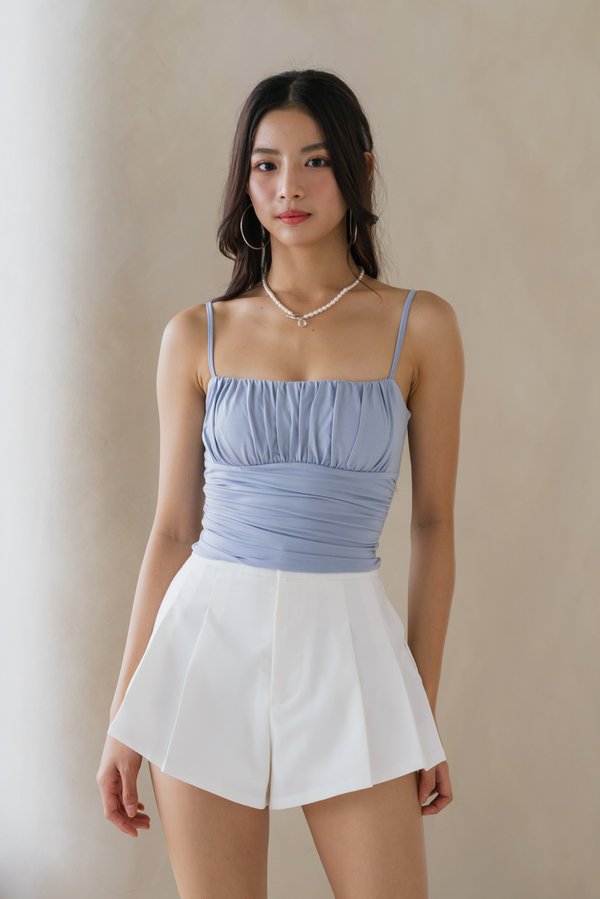 Alouette Ruched Padded Top (Ocean Blue) Alouette Ruched Padded Top (Ocean Blue)