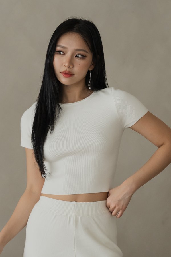 [PETITE] Freda Knit 2pcs Set (Vanilla)