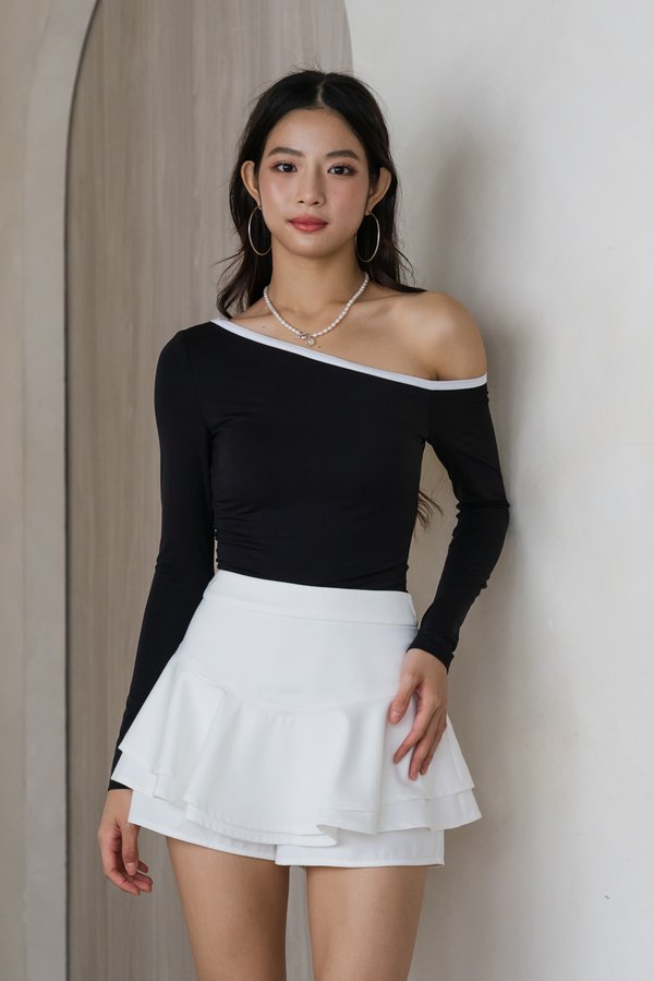 Zosia Ruffled Skorts (White)