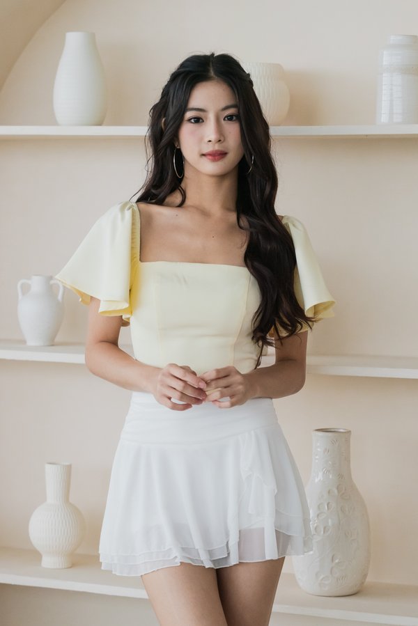 Alina Sleeved Padded Top V2 (Daffodil) Alina Sleeved Padded Top V2 (Daffodil)