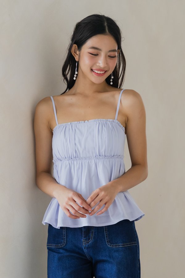 Jayleen Flare Padded Top (Periwinkle) Jayleen Flare Padded Top (Periwinkle)