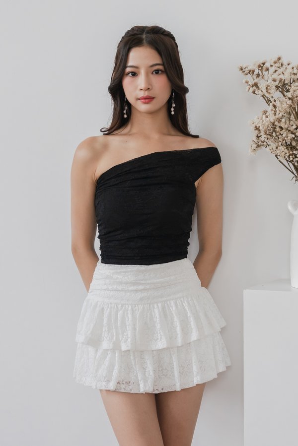 Valencia Padded Lace Top (Black)