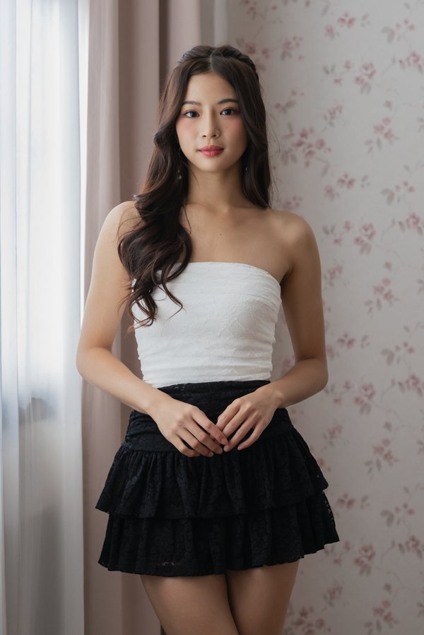 Valencia Padded Lace Top (White) Valencia Padded Lace Top (White)