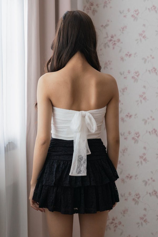 Louisa Tiered Lace Skorts (Black) Louisa Tiered Lace Skorts (Black)