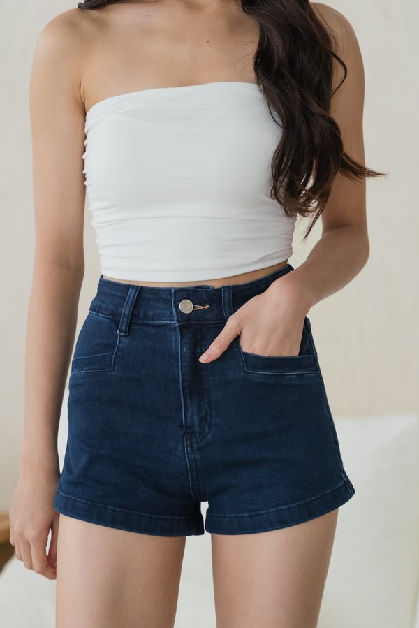 Krista Denim Shorts (Dark Wash)
