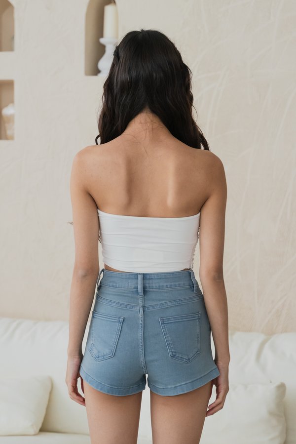 Krista Denim Shorts (Light Wash) Krista Denim Shorts (Light Wash)