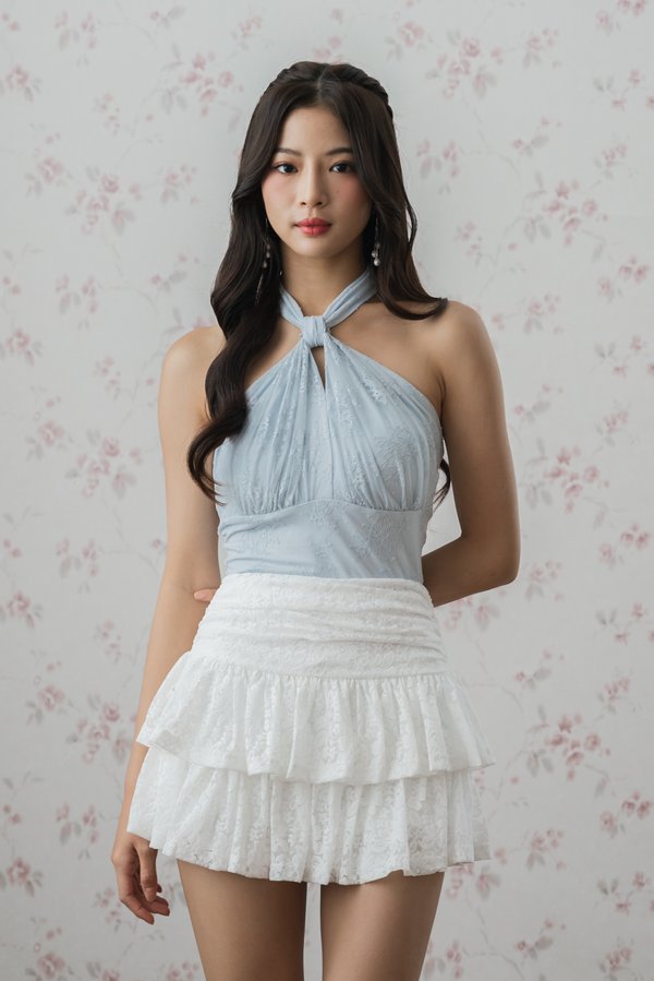 Sienna Lace Halter Top (Blue) Sienna Lace Halter Top (Blue)