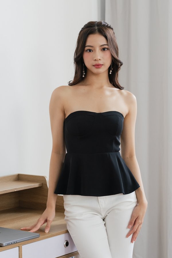 Aileen Bustier Padded Top (Black) Aileen Bustier Padded Top (Black)