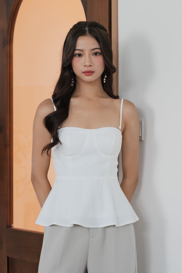 Aileen Bustier Padded Top (White) Aileen Bustier Padded Top (White)