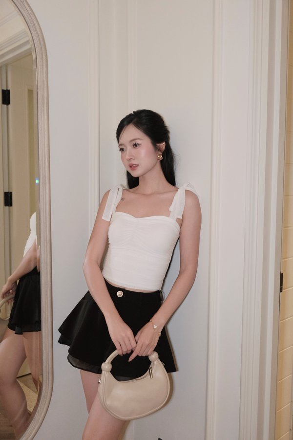 Sapphira Mesh Padded Top V2 (White)